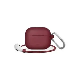 Uniq Vencer Silicone Hang Case for Airpods 3 -Burgundy
